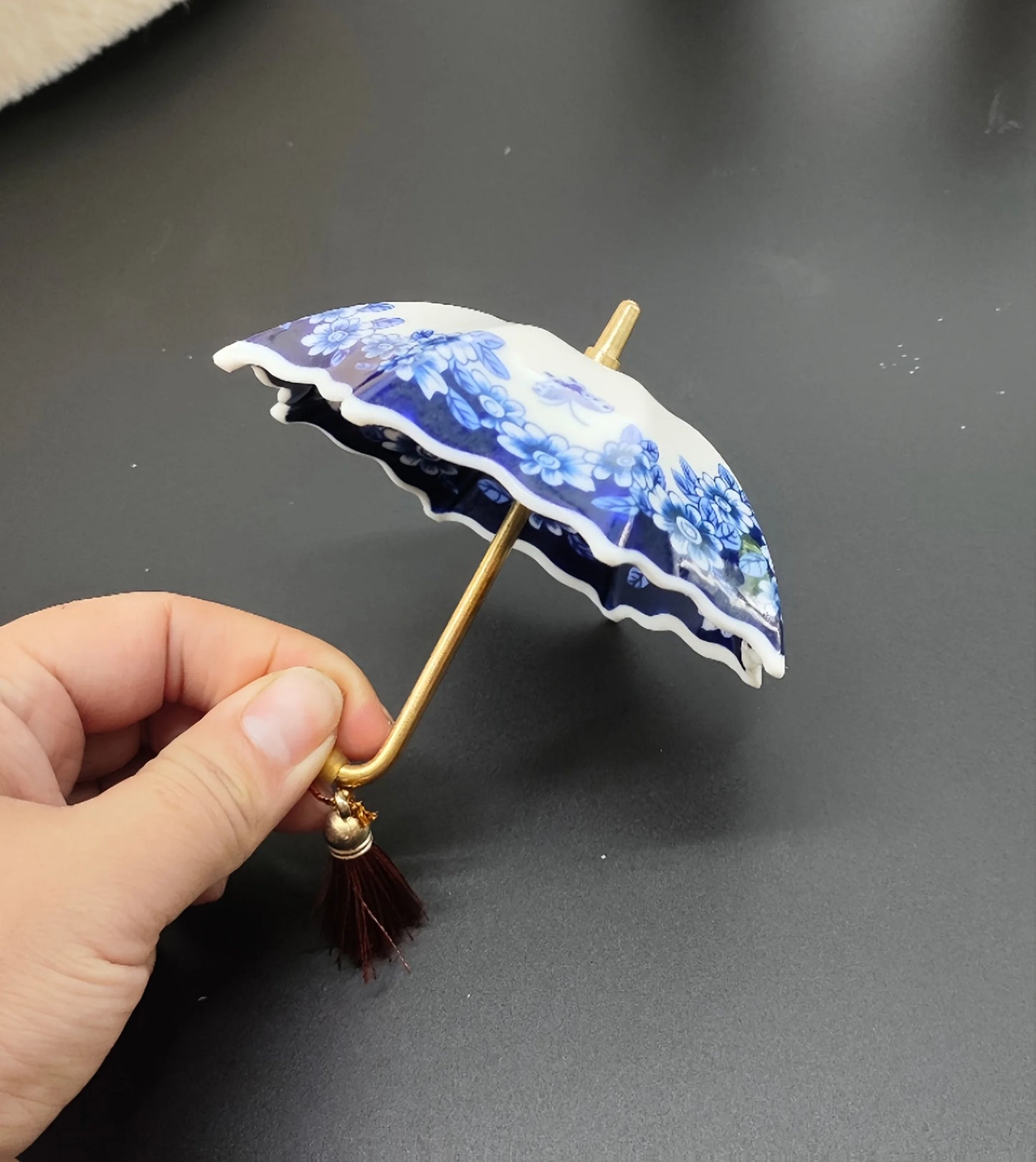 Porcelain Umbrella Tea Strainer
