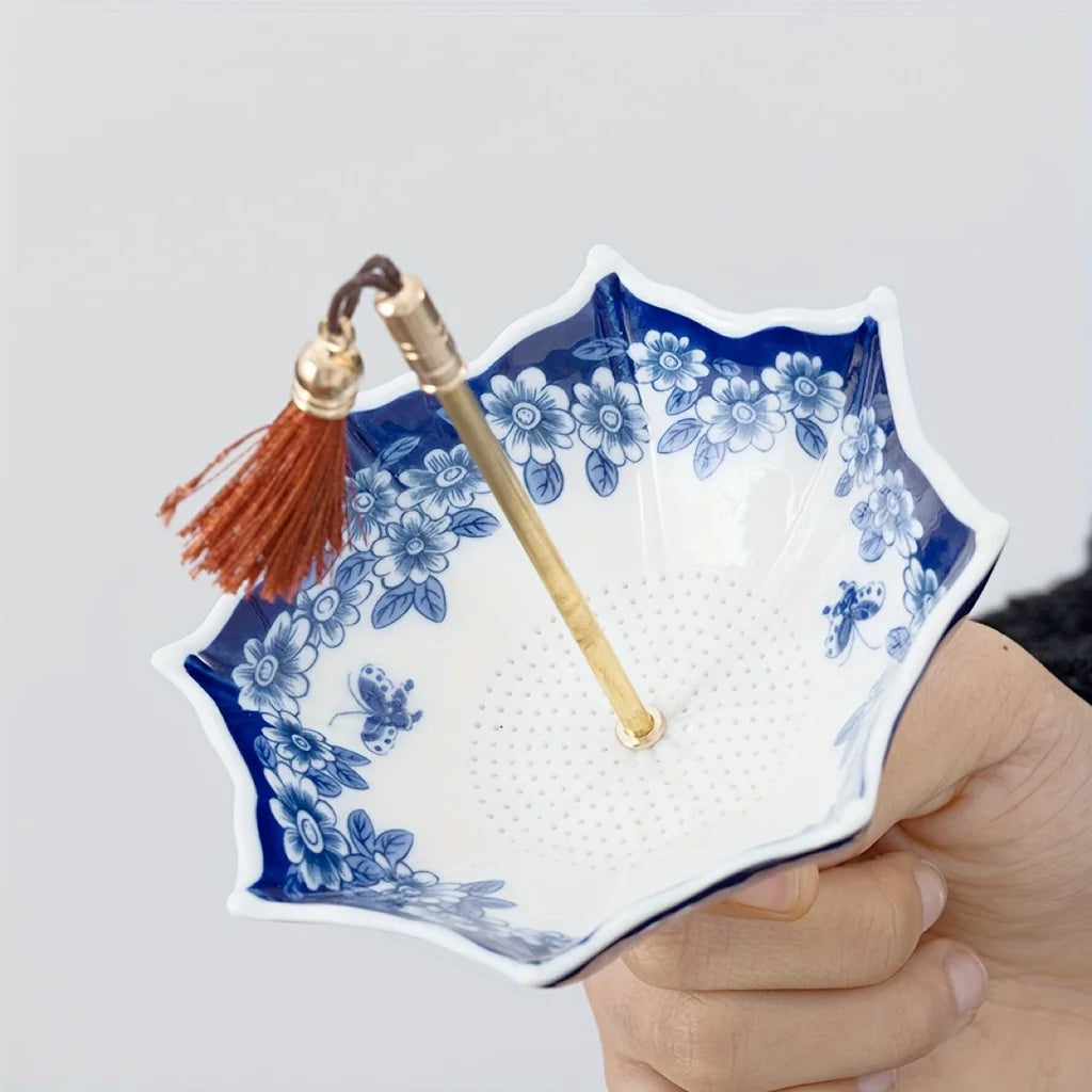 Porcelain Umbrella Tea Strainer