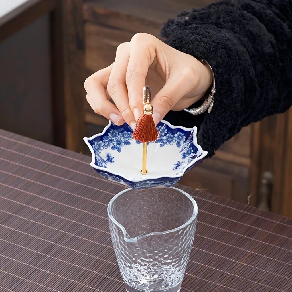Porcelain Umbrella Tea Strainer