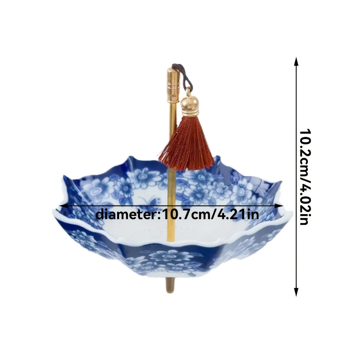 Porcelain Umbrella Tea Strainer