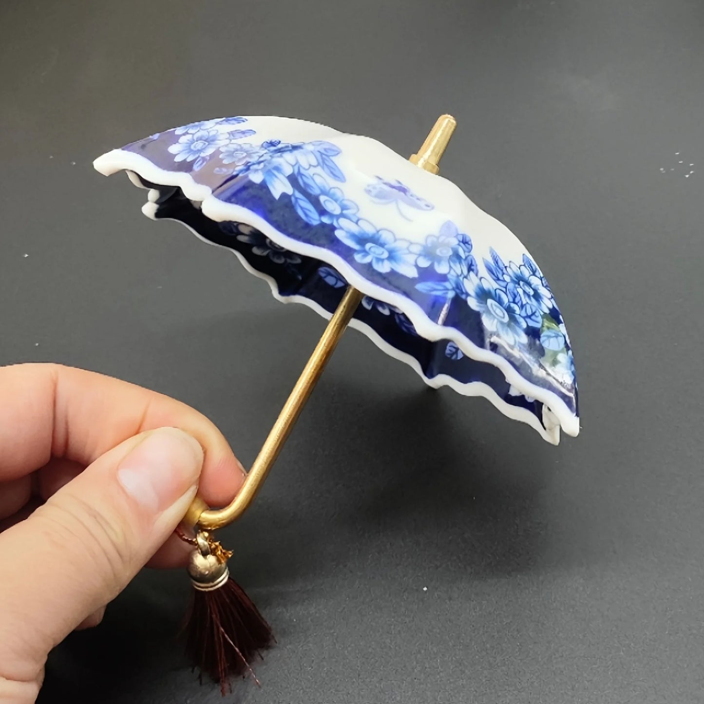 Porcelain Umbrella Tea Strainer