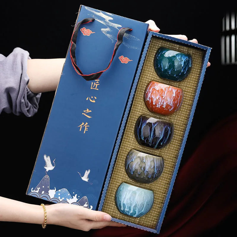 Five Elements Ceramic Tea Cup Set