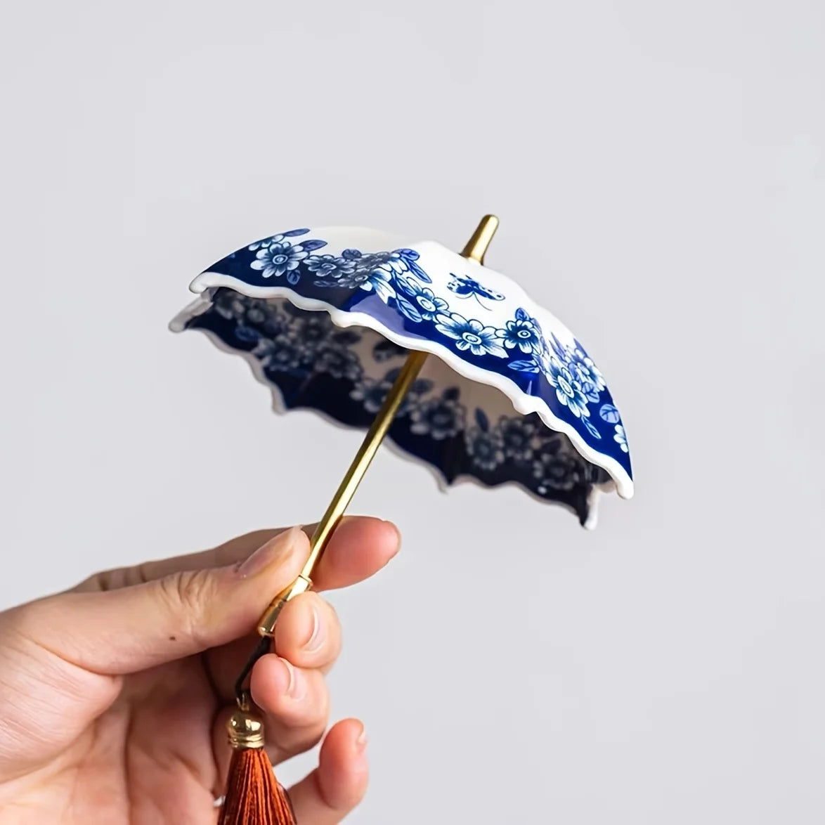 Porcelain Umbrella Tea Strainer