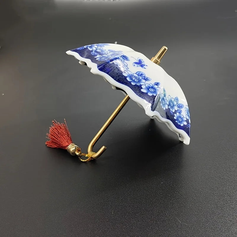 Porcelain Umbrella Tea Strainer